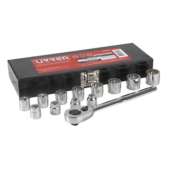 3/8" Drive, Metric, 13 pcs